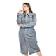 thumbnail image 4 of Vestido midi de mezclilla Roman Fashion /Tallas Extras, 15266 (Azul claro) azul 38, 4 of 6