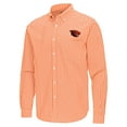 thumbnail image 2 of Men's Antigua Orange Oregon State Beavers Ellis Woven Tri-Blend Long Sleeve Button-Down Shirt, 2 of 3