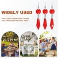thumbnail image 6 of Uxcell 10-Pack Crystals Prisms Glass Tip Beads, 75mm Replacement Chandelier Teardrop Icicle Drops Hanging Pendants [Dark Red], 6 of 6