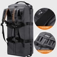 thumbnail image 4 of Maletas de Viaje, Mochila de Viaje con Ruedas Giratorias, Maleta De Mano Múltiples Compartimentos, plegable, diseño enrollable con correas de hombro, 4 of 8