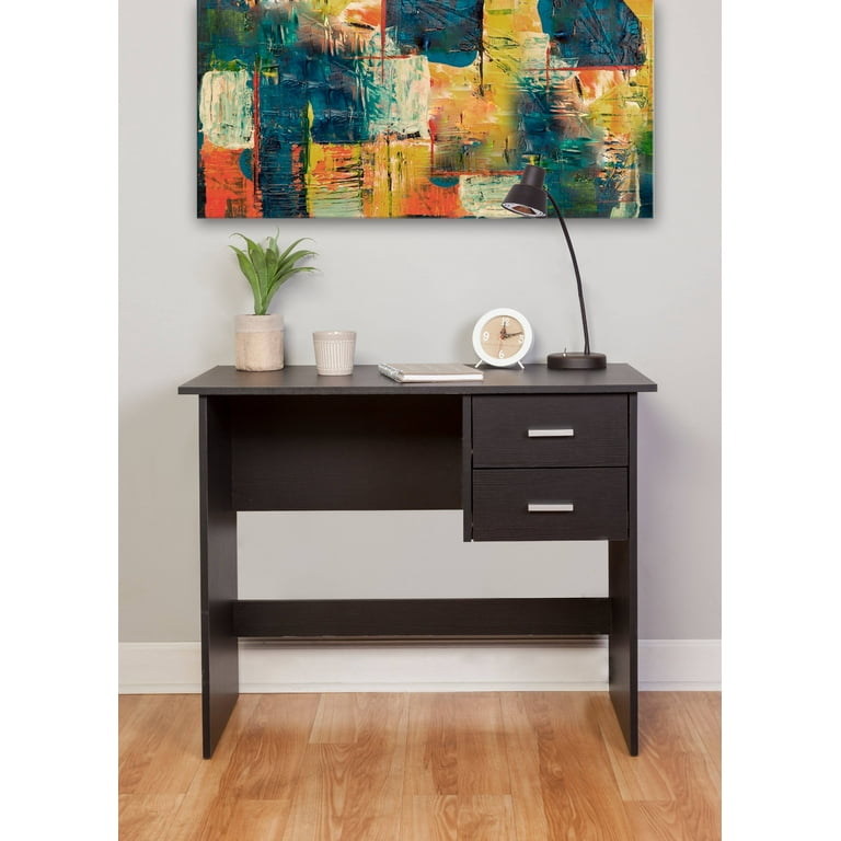 OneSpace Adina 2 Drawers Writing Desk Black
