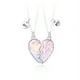 thumbnail image 1 of Collar de mejor amiga para 2 niñas, collar magnético de amistad a juego, colgante de medio corazón, collares BFF para hermana, 1 of 5