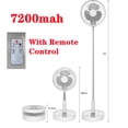 thumbnail image 1 of Ventilador portátil de 7200mah, Mini ventilador plegable recargable para suelo telescópico, ventilador de verano de bajo ruido, refrigeración para el hogar, dormitorio, oficina, escritorio brillar Hogar, 1 of 5