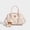 Pink, variant on Women's PU Bow Bear Print Hobo Handbag, with Strap, Charm, Pink