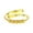 Golden, variant on Waterproof Simple Dating Rings Adjustable Open Finger Rings Rotating Beads Jewelry Suitable for Party and Daily Wear