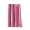 thumbnail image 3 of ziyahi Solid Colored Short Valance Curtains Kitchen Window Door Panels Rod Pocket Treatment Pink L, 3 of 9