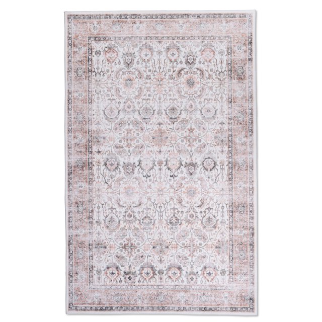 Ultra Soft Touch Durable Transitional Ivory Grey Indoor Area Rug Carpet for Living Room, Bedroom, Kids Room, Hallway and Dining Room