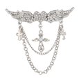 thumbnail image 4 of Broches clásicos Strade Fareast Limited para traje de hombre 4 piezas con borlas de ángel de cristal, 4 of 8
