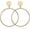 C:Gold1, variant on Geometric Double Circle Round Stud Earrings Women's Lucky Number 8 Shape Hollow Big Hoop Earrings