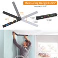 thumbnail image 3 of Neoteck Aluminum Angle Finder 225&Acirc;&deg; 16 inch Digital Protractor Angle Ruler LCD Backlight Digital Angle Measuring Tool with Horizo, 3 of 9