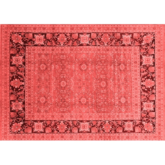 Ahgly Company Indoor Rectangle Oriental Red Industrial Area Rugs, 5' x 7'