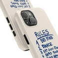 thumbnail image 3 of Cases Cover, Life Rules Tough Phone Case – Dual Layer Motivational Handwritten Design for iPhone 16 Pro Max, 16 Plus, 15, 14, 13, 12, 11, X, Samsung Galaxy S25, S24, S23, S22, 3 of 5