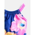 thumbnail image 2 of Wonder Nation Girls Double Cross Back Strap One Piece Swimsuit, Sizes 4-16, 2 of 3