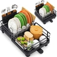 thumbnail image 1 of Escurridor de platos TOOLF extensible y plegable de acero inoxidable, 1 of 9