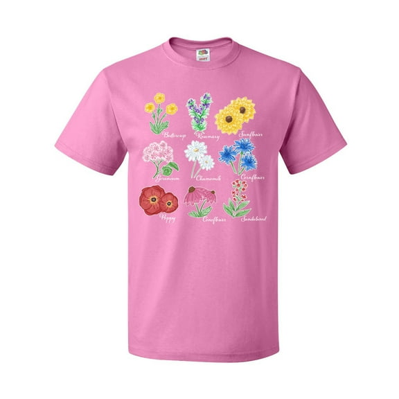 Inktastic Wild Flower Chart T-Shirt