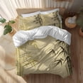 thumbnail image 2 of Retro Water Ink Painting Queen Size Comforter Set, Chinese Painting Spring Plant Bedding for All Seasons, 4 Pcs Bed Set, 1Quiltcover (90"x92") ,1Sheet(94"x116"), 2Pillowcases (30"x20"), 2 of 9