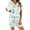 Light green, variant on LIZUOJUN Satin Pajamas for Women Set Short Sleeve Shorts Sleepwear 2 Piece Lounge Set Breathable Pjs Loungewear Sleepwear - L