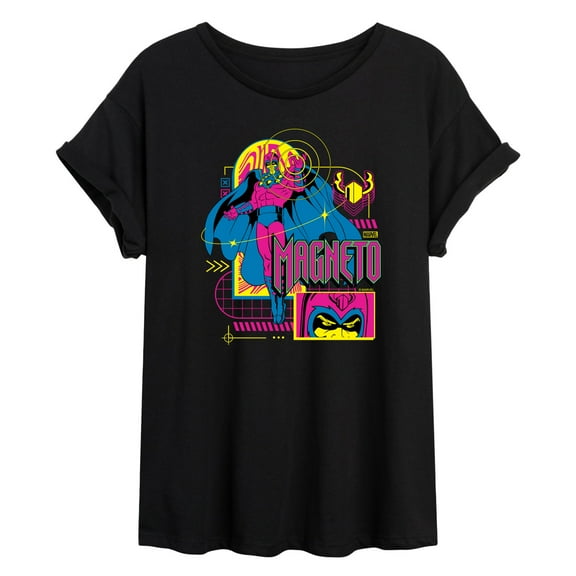 Marvel X-Men - Magneto Vaporwave - Women's Oversized Graphic T-Shirt