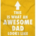 thumbnail image 2 of Fathers Day Looks Like Awesome Dad Men's Big & Tall Crewneck Graphic Tee Brisco Brands 3X, 2 of 5