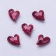 thumbnail image 1 of 20 colgantes de corazón de acrílico con imitación de perla facetada para bisutería., 1 of 2