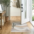 thumbnail image 2 of ODIKA 2'x3' Beige Abstract Ivory Minimalist Motif Neutral Tonal Blocks Geometric Washable Doormat None for Entryway, Kitchen, Laundry Room, Non-Slip, Low Pile, 2 of 7