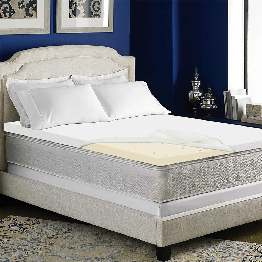 Spring Coil High Density Foam Mattress Topper with Removable Cover