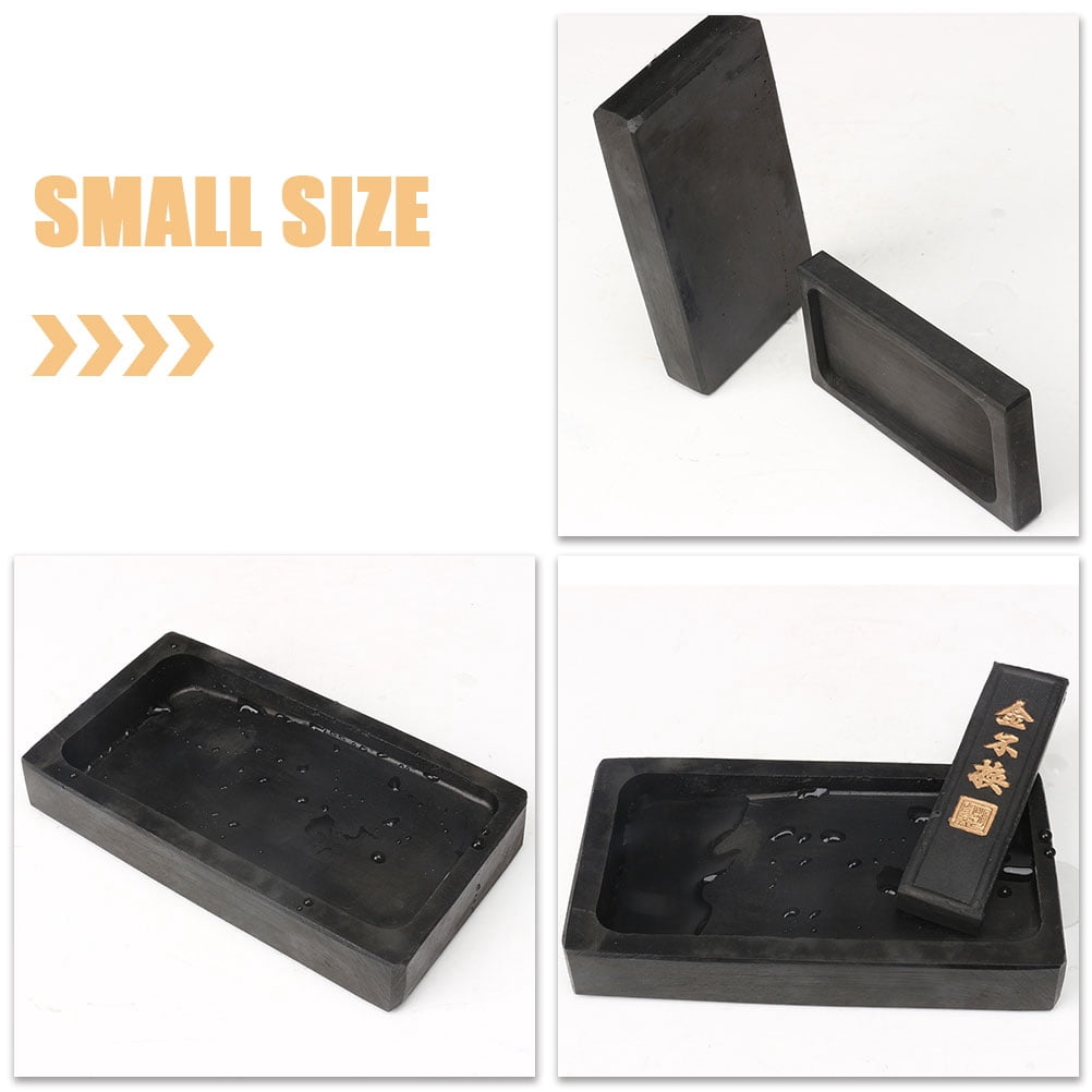 LEORX Permanent Inkstone for Writing Chinese Calligraphy Inkstone Rough Stone Student