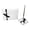 Black and White, variant on Paper Frenzy Luxury Satin Any Occasion Guest Book and Pen set with Shimmering Rose Ribbon