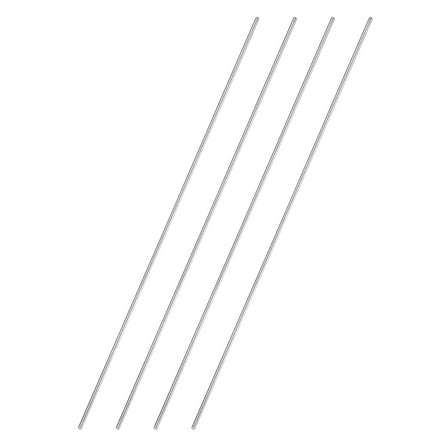 4 Pack 304 Stainless Steel Round Rod 5/64" Diameter 12" Length Solid Rod