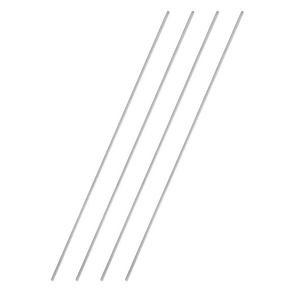 4 Pack 304 Stainless Steel Round Rod 5/64" Diameter 12" Length Solid Rod