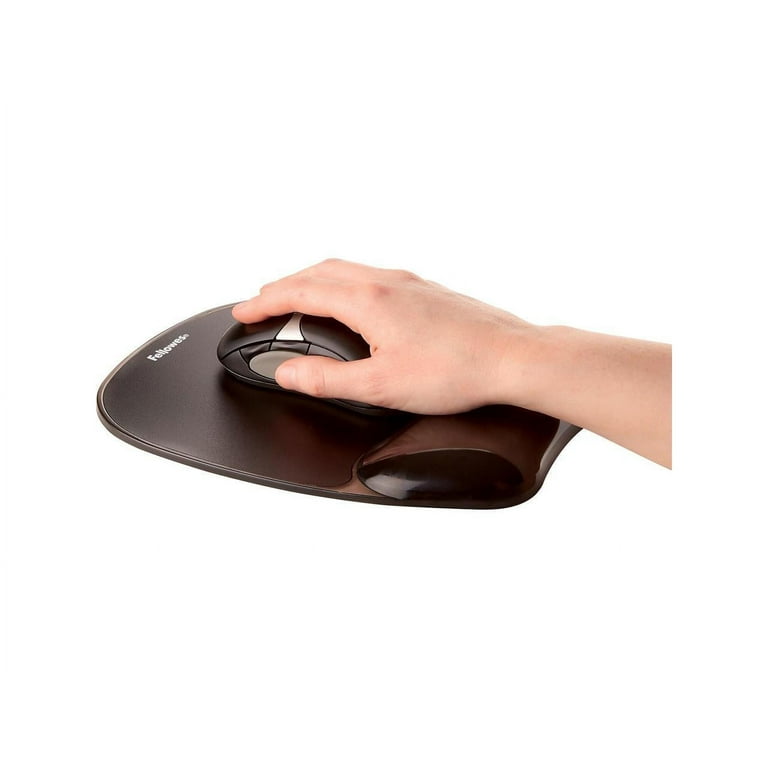 Fellowes Gel Crystals Mouse Pad With Wrist Rest 1 H x 7.94 W x 9.25 D Blue  - Office Depot