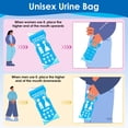 thumbnail image 4 of Bolsas de orina desechables Coolrunner de 900 ml, 24 unidades, a prueba de fugas, 4 of 7