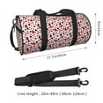 thumbnail image 3 of Hirioo Ladybugs 2 for Round Large Capacity Travel Luggage Bag Weekend Getaway Bag for Gym Beach Swim Bag Men Women, 3 of 6