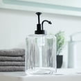 thumbnail image 3 of hometrends Glass Soap Dispenser with Oil Can Pump, 3 of 3