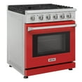 thumbnail image 2 of KOSTCH 30-in 5 Burners 4.55 Cu. Ft Convection Oven 110V Freestanding Liquid Propane Gas Range ( Red ), 2 of 6