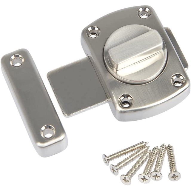 BEMS-pestillo de puerta de aleación de Zinc con 6 tornillos, pestillo de seguridad para puerta, pestillo para puerta con gancho para seguridad en la habitación del hogar