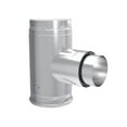 thumbnail image 1 of 3 in. Dia. Pellet Vent Pro Adapter Tee with Clean-Out Tee Cap, 1 of 1