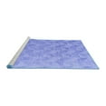 thumbnail image 2 of Ahgly Company Machine Washable Indoor Rectangle Oriental Blue Modern Area Rugs, 7' x 10', 2 of 4