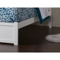 thumbnail image 4 of Madison Queen Wood Platform Bed with Footboard and Twin XL Trundle in White, 4 of 7