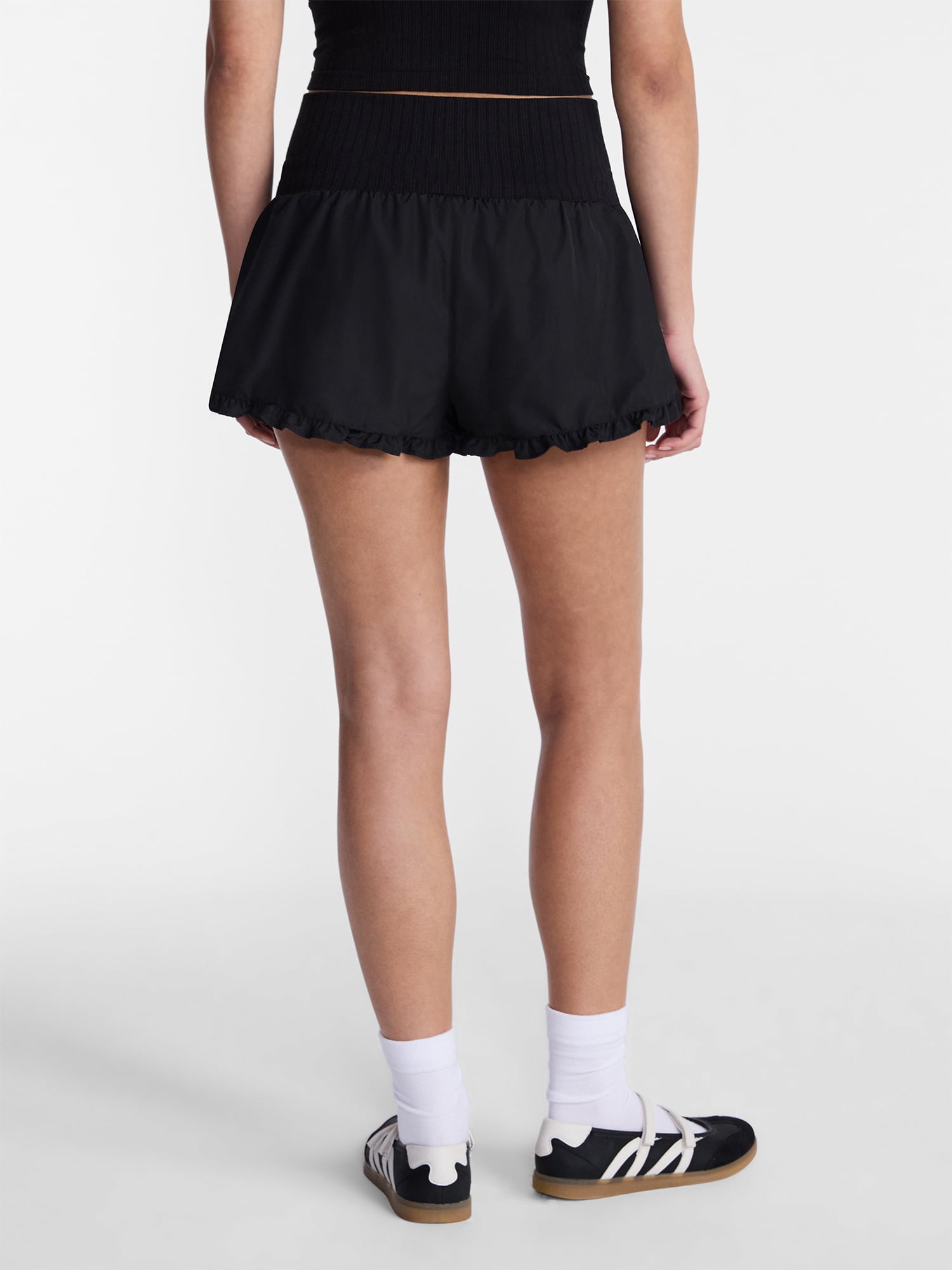 No Boundaries Ruffle Hem Shorts, 2