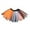 Orange, variant on Riforla Women's Dance Skirt Tutu Skirt Skirt Matching Color Rainbow Corner Skirt Womens Skirts Black One Size