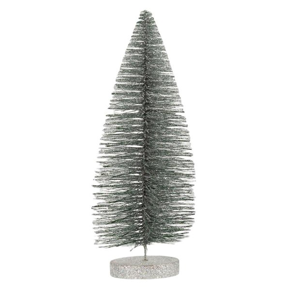 30cm Farfi-miniárbol de Navidad de mesa, decoración de pino Artificial multicolor con Base para fiesta de Navidad, escritorio para el hogar