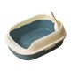 thumbnail image 3 of Caja de arena para gatos con lado alto, arenero duradero para gatos, parte superior abierta, orinal semicerrado para gatitos, inodoro para gatos de Salvador Bandeja de arena para gatos, 3 of 10