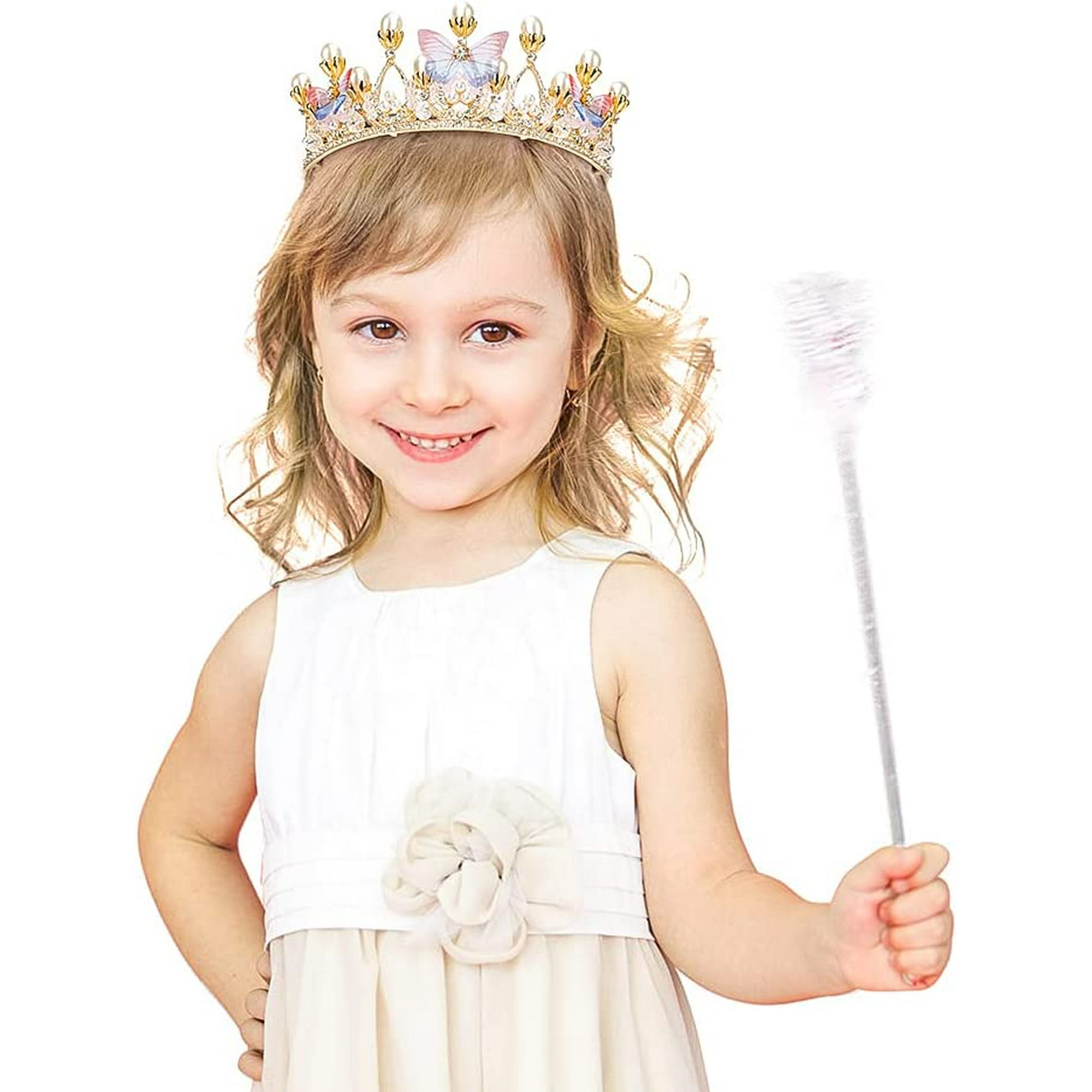 Princess crown hair clips sales