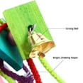 thumbnail image 6 of AEVXKHI Large Bird Parrot Toys Parrot Chew Toy for Bird Macaw African Greys Cockatoo Eclectus Budgies Parakeet Cockatiel Conure Lovebirds Cage Wood Toy, 6 of 7