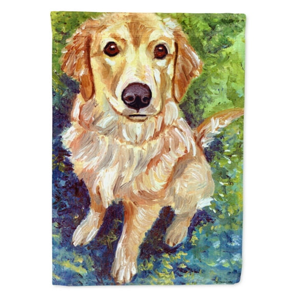 Carolines Treasures 7428GF Golden Retriever Patience Garden Flag Garden Size multicolor
