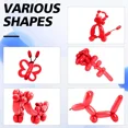 thumbnail image 3 of 50/100pcs 260 Balloons Long Modelling Balloons for Kids Birthday Decoration, 100% Biodegradable Latex Balloons, Safe and Non-Toxic, Perfect for Party Decorations, Arts and Crafts, 3 of 6