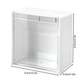 thumbnail image 6 of Large Capacity Magnetic Storage Box with Transparent Lid Dustproof Easy to Install Refrigerator Magnetic Storage Organizer, 6 of 8