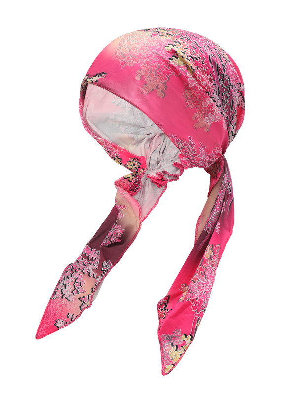 YOLAI Women's Floral Turban Cap With Brim - Sunscreen Headwrap For Chemo Or Everyday - View #7