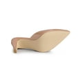 thumbnail image 5 of BLISSFUL STEP Women's Pointed Toe Stiletto Heels Slide Mules Nude 8, 5 of 8